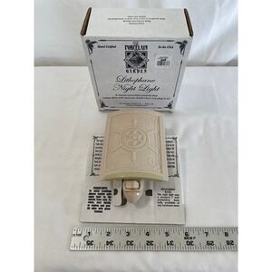 The Porcelain Garden Ship Wheel Lithophane Night Light Curved Porcelain USA NIB